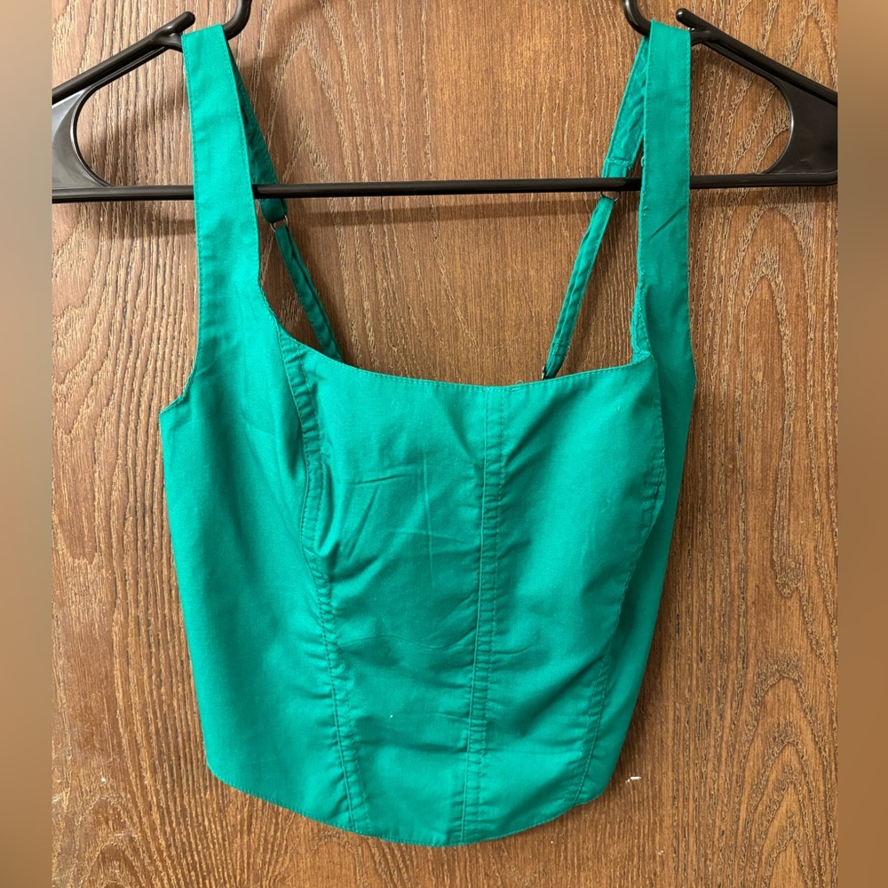 Abercrombie Cropped Corset Tank